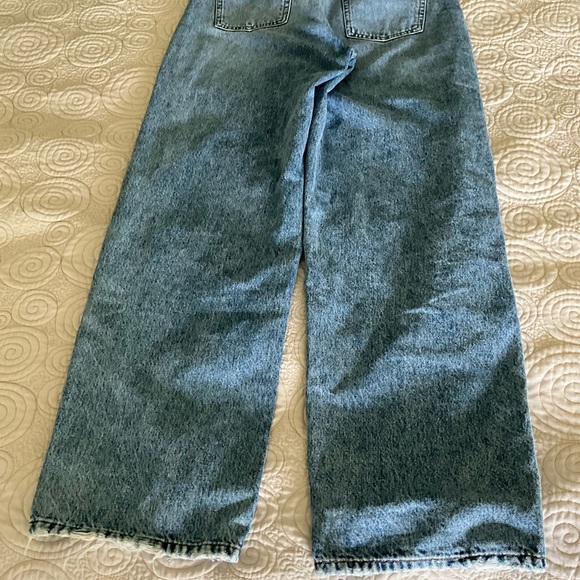 ⭐️⭐️⭐️Sold⭐️⭐️⭐️HUGO BOSS Gisanna Wide Leg Relaxed Fit Jeans Rigid Denim Size 27 - Picture 6 of 10
